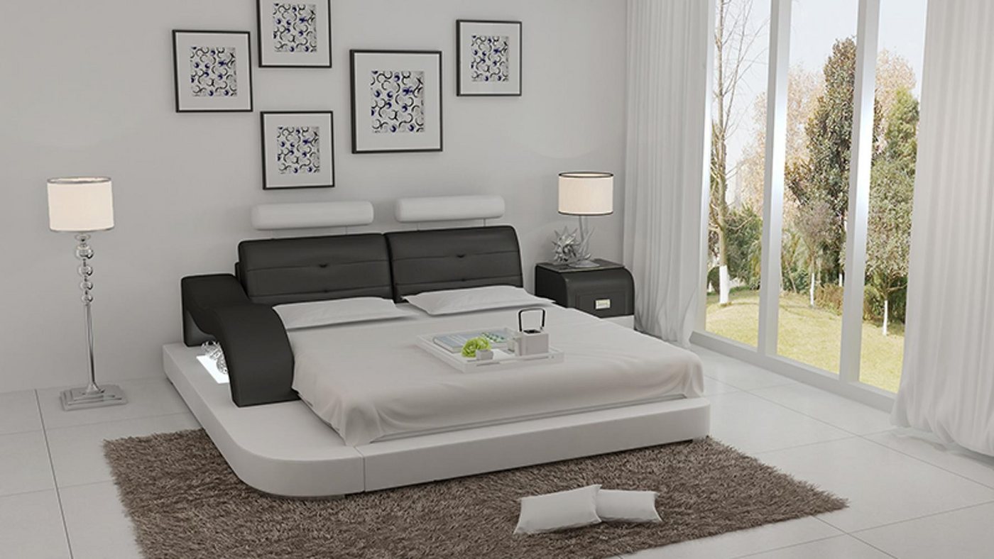 Xlmoebel, Wasserbett Wasserschlafstätte Hotel Doppelbett Schlafzimmer Leder-Polsterbett, (Wasserbett LB8802), Hergestellt in Europa von Xlmoebel