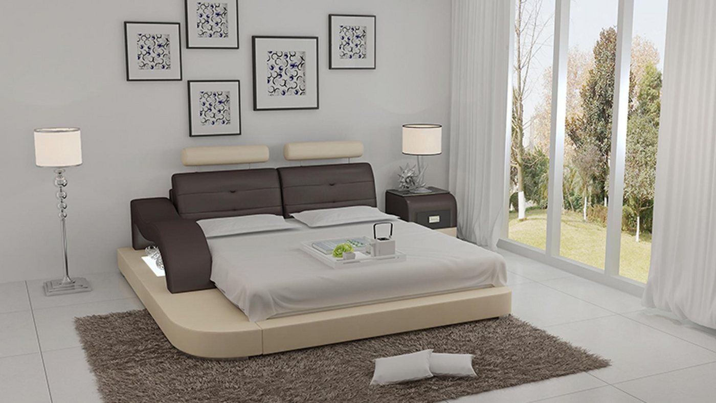 Xlmoebel, Wasserbett Wasserschlafstätte Hotel Doppelbett Schlafzimmer Leder-Polsterbett, (Wasserbett LB8802), Hergestellt in Europa von Xlmoebel