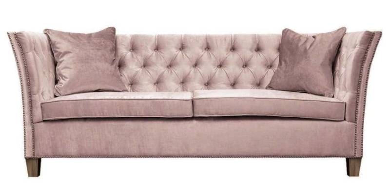 Xlmoebel 2-Sitzer Chesterfield Zweisitzer in Hellgrauem Stoff - Design-Polstersofa für, 1 Teile, Hergestellt in Europa von Xlmoebel