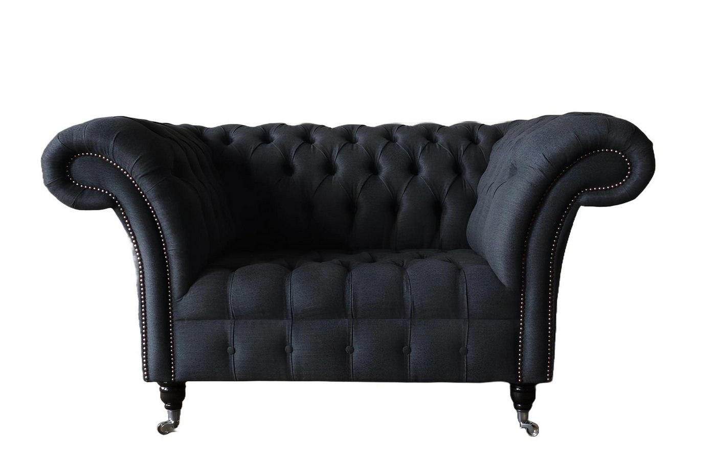 Xlmoebel 2-Sitzer Exklusiver Design Chesterfield Polstersessel Fernsehsitz Club Lounge, Hergestellt in Europa von Xlmoebel