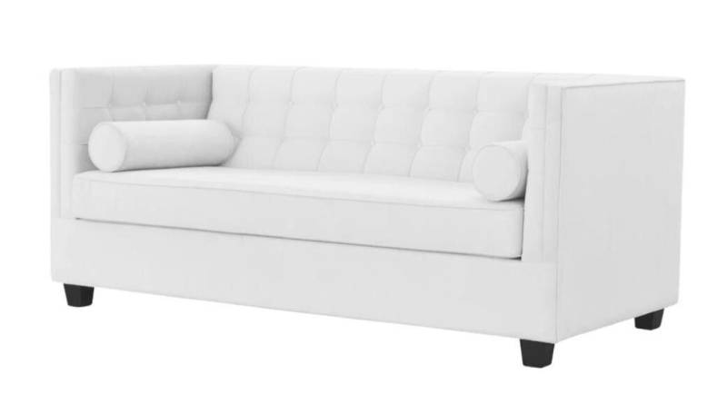 Xlmoebel 2-Sitzer Neues Zweisitzer-Sofa Chesterfield aus Stoff mit Schlaffunktion, 1 Teile, Hergestellt in Europa von Xlmoebel