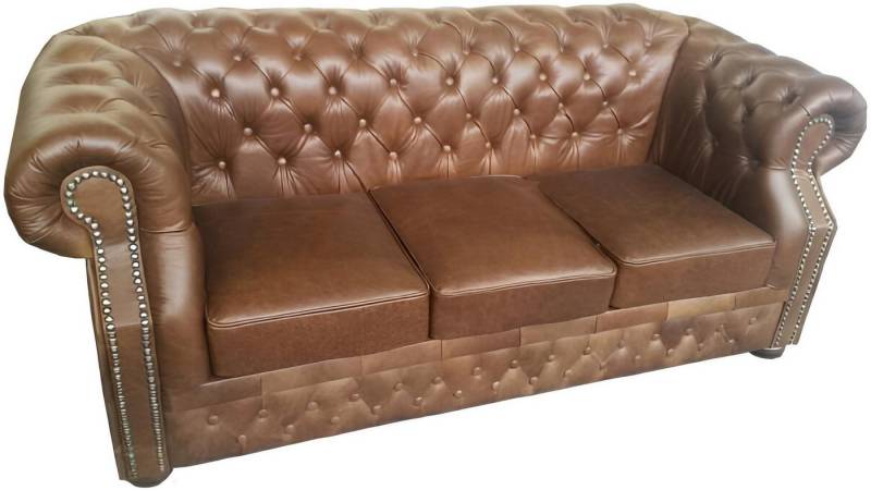 Xlmoebel 3-Sitzer Chesterfield Oxford Ledercouch Polster Vintage Sofa Ledersofa Couch, Hergestellt in Europa Xlmoebel 3-Sitzer Chesterfield Oxford Ledercouch Polster Vintage Sofa Ledersofa Couch, Hergestellt in Europa von Xlmoebel