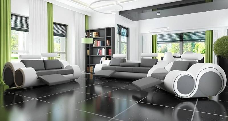 Xlmoebel 3-Sitzer Elegante Polstergarnitur aus Leder mit USB-Anschluss 3-Sitzer, Hergestellt in Europa Xlmoebel 3-Sitzer Elegante Polstergarnitur aus Leder mit USB-Anschluss 3-Sitzer, Hergestellt in Europa von Xlmoebel