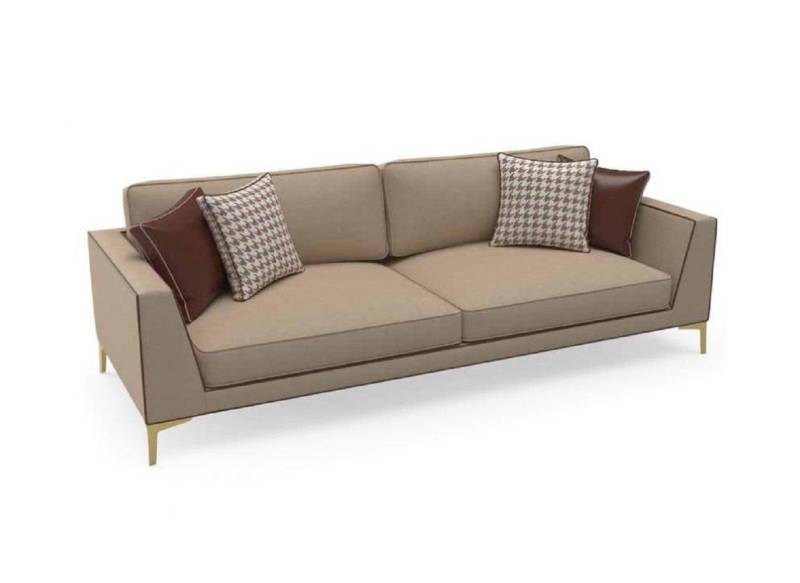 Xlmoebel 3-Sitzer Gestaltungs Sofa Bank Polster 3 Sitze Sofas Couches Sitzgruppe Stoff, 1 Teile, Hergestellt in Europa von Xlmoebel