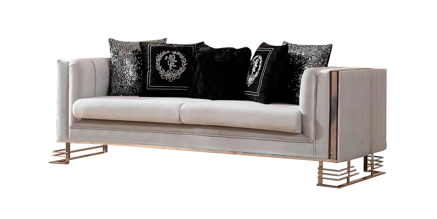 Xlmoebel 3-Sitzer Luxuriöse weiße moderne 3-Sitzer Polster Couch für Wohnzimmer, 1 Teile, Hergestellt in Europa Xlmoebel 3-Sitzer Luxuriöse weiße moderne 3-Sitzer Polster Couch für Wohnzimmer, 1 Teile, Hergestellt in Europa von Xlmoebel