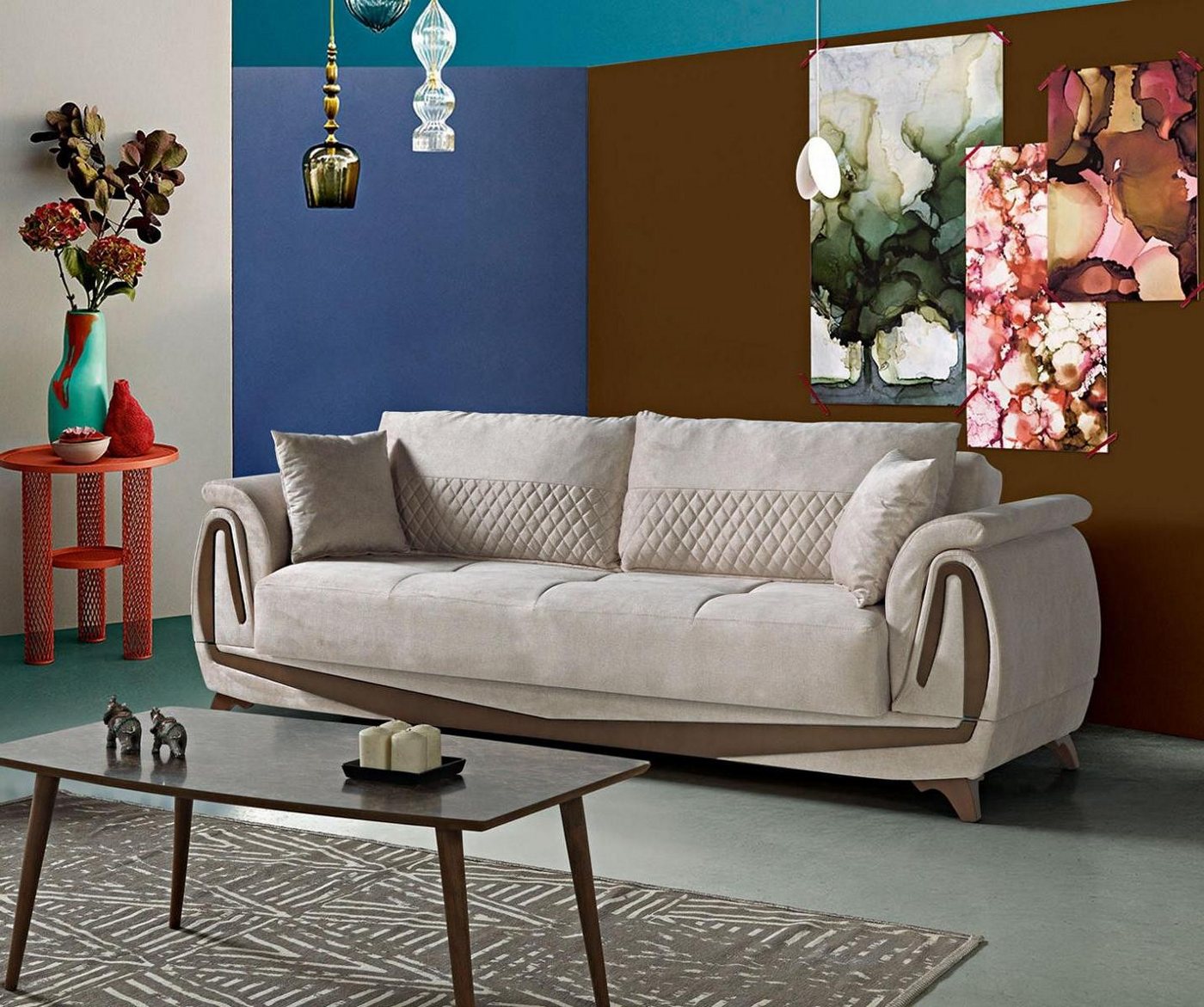 Xlmoebel 3-Sitzer Neues elegantes 3-Sitzer-Sofa für das Wohnzimmer in luxuriösem Beige, 1 Teile, Hergestellt in Europa Xlmoebel 3-Sitzer Neues elegantes 3-Sitzer-Sofa für das Wohnzimmer in luxuriösem Beige, 1 Teile, Hergestellt in Europa von Xlmoebel