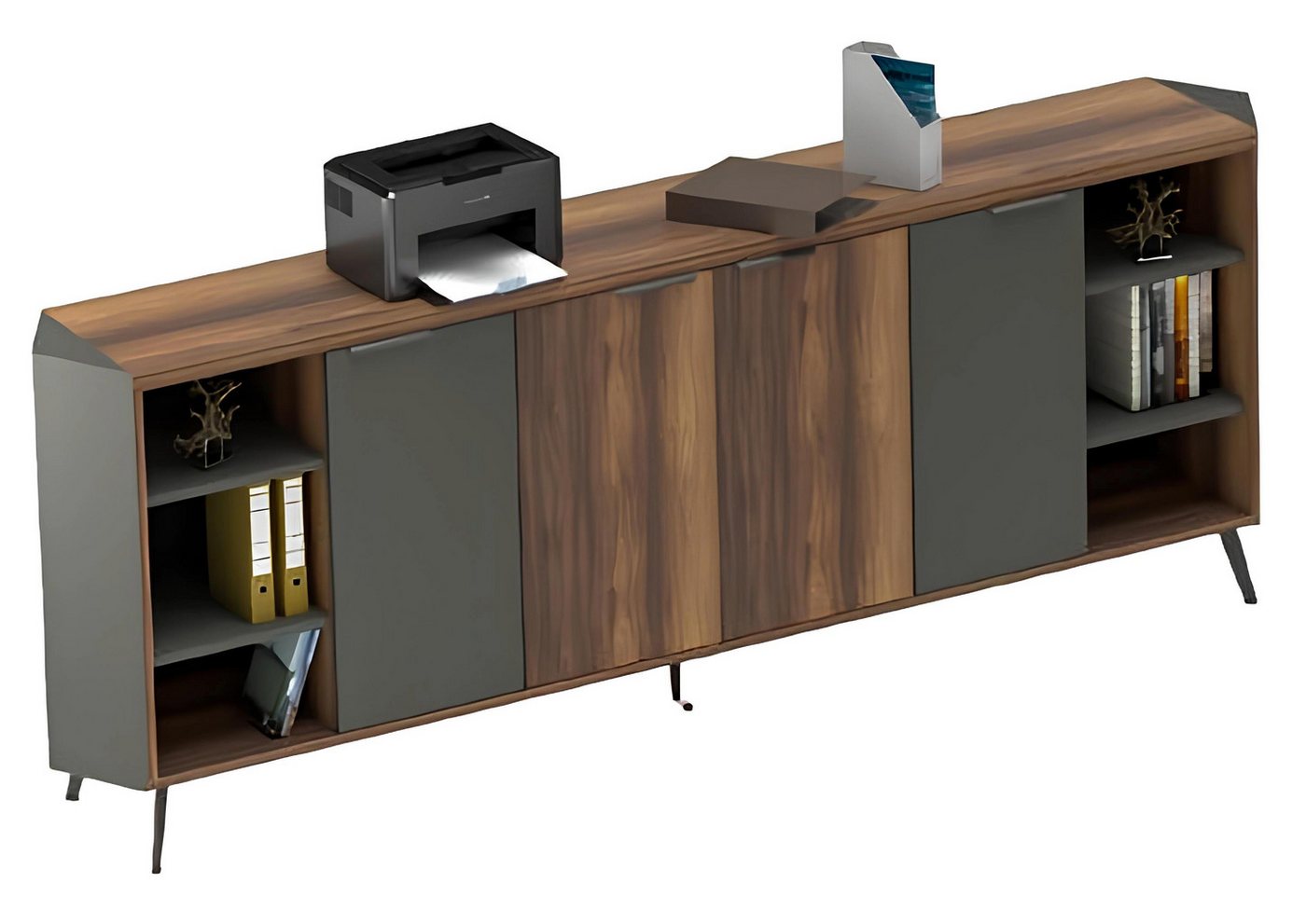 Xlmoebel Aktenschrank Bürokommode mit Ablagefächern und Schrank Schrank für Bürobedarf (Schrank) Hergestellt in Europa von Xlmoebel