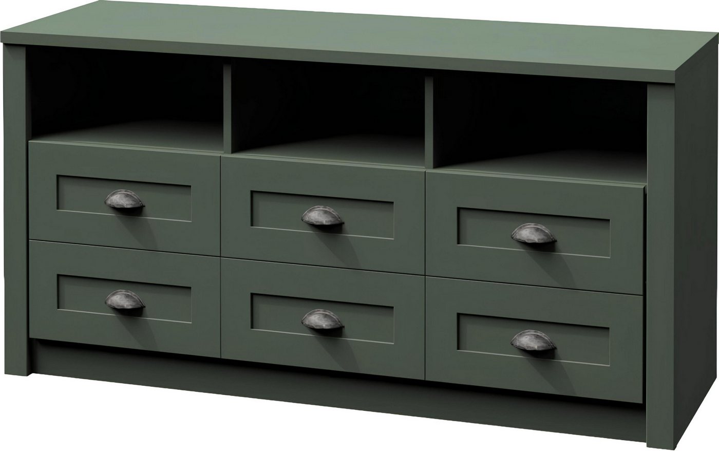 Xlmoebel Aktenschrank Holz Büro Schrank Landhaus Stil Möbel TV Kommode Sideboard (1-St., RTV) Hergestellt in Europa von Xlmoebel