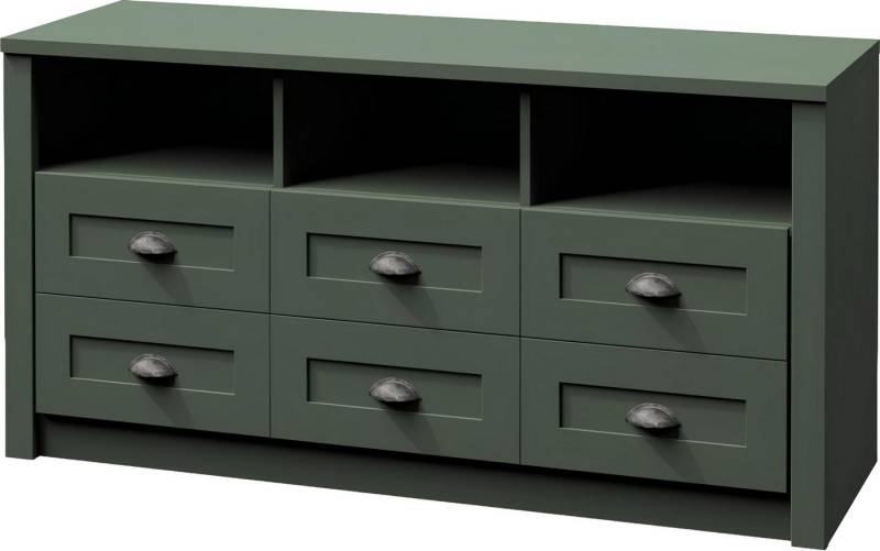 Xlmoebel Aktenschrank Holz Büro Schrank Landhaus Stil Möbel TV Kommode Sideboard (1-St., RTV) Hergestellt in Europa von Xlmoebel