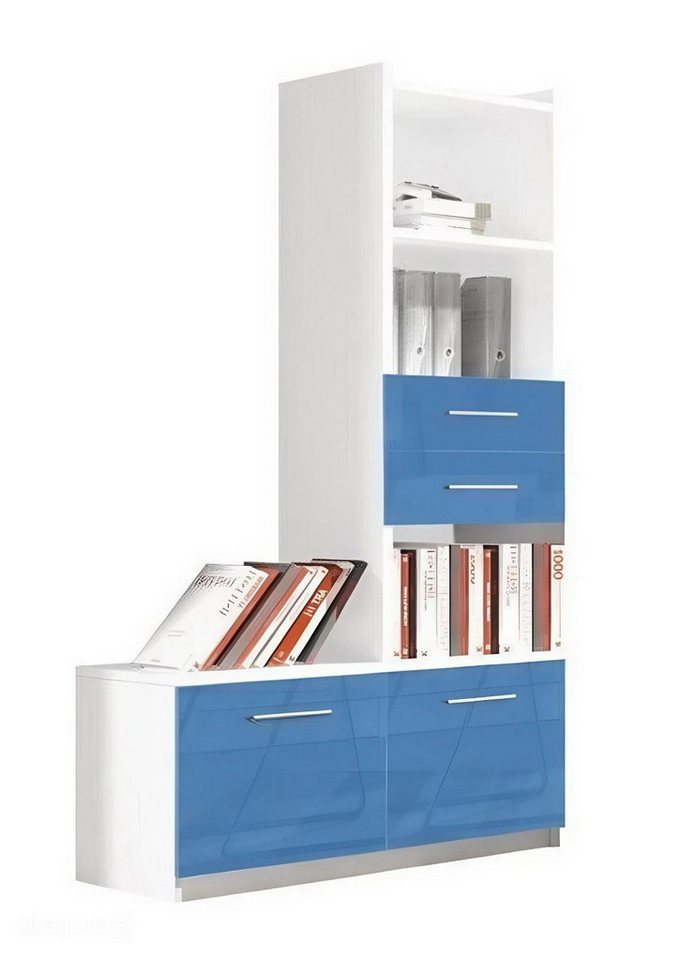 Xlmoebel Aktenschrank Jugendzimmer Bücherschrank und Möbel – Blaues Regal (Bücherregal) Hergestellt in Europa von Xlmoebel