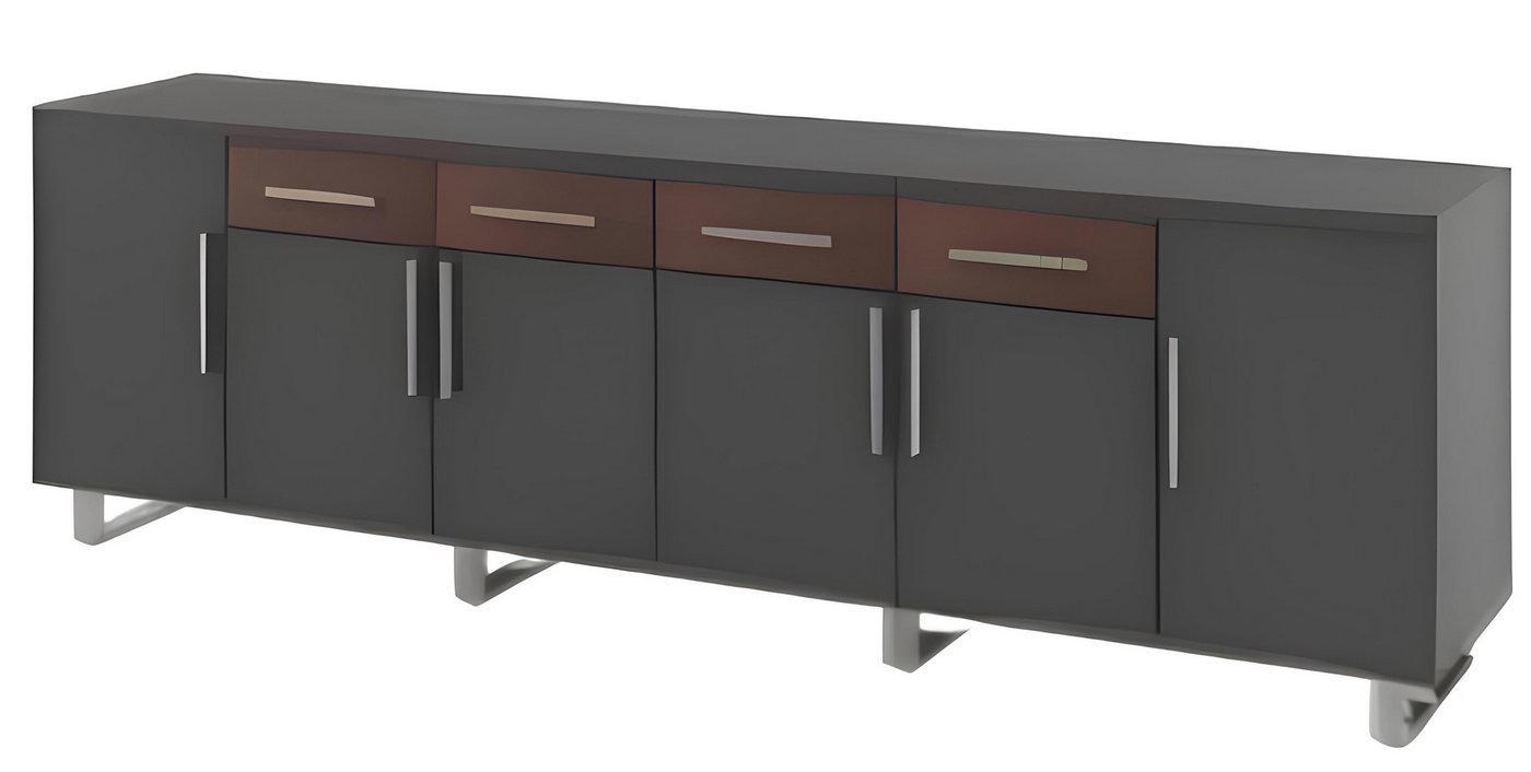 Xlmoebel Aktenschrank Luxuriöser mehrzweckiger Büroschrank in zeitgemäßem Braun (Aktenschrank) Hergestellt in Europa von Xlmoebel
