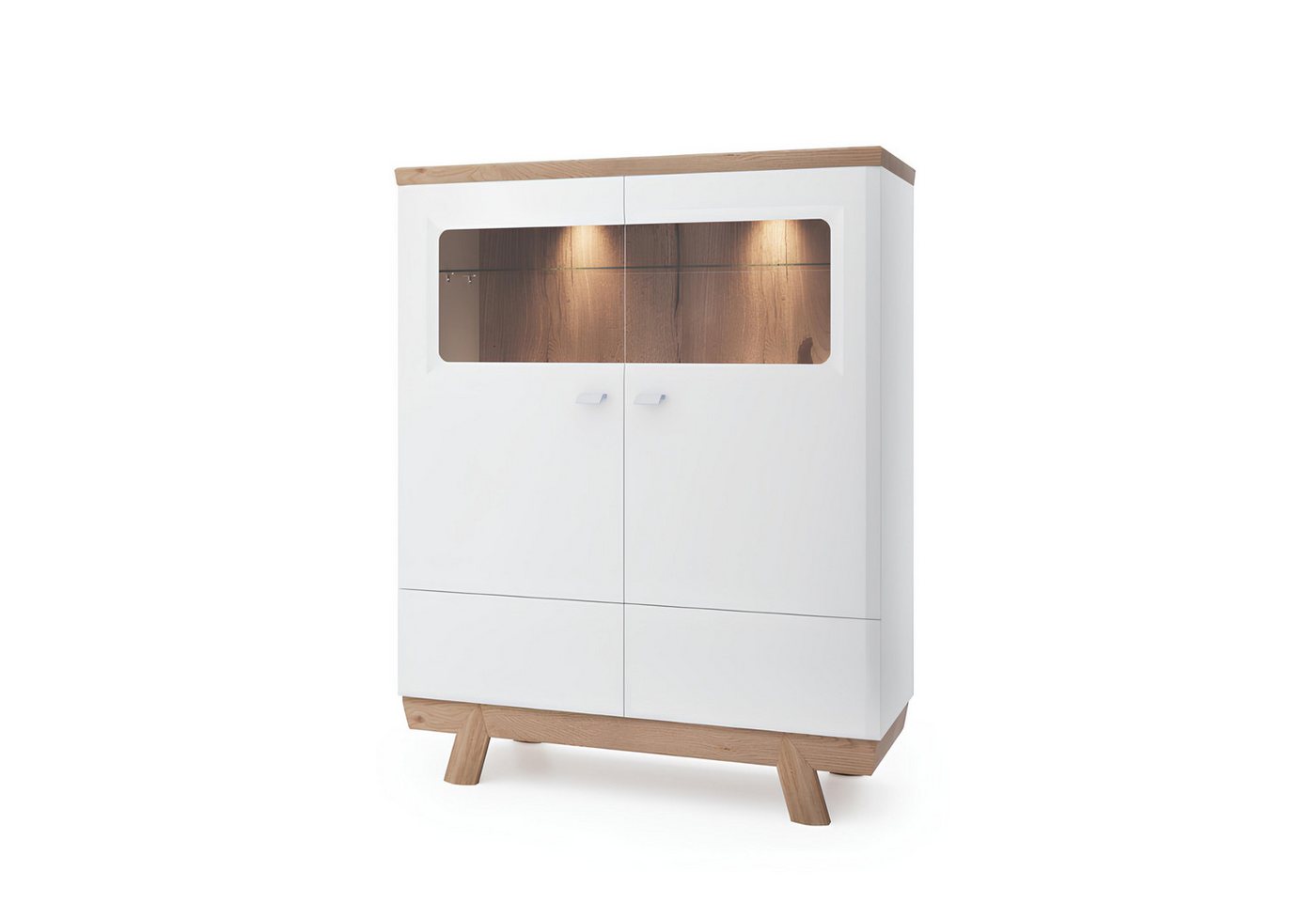 Xlmoebel Aktenschrank Neu Regal Schrank Vitrine Büro Wohnzimmer Aktenschrank Hochschrank (Aspen AS-KB) Hergestellt in Europa von Xlmoebel