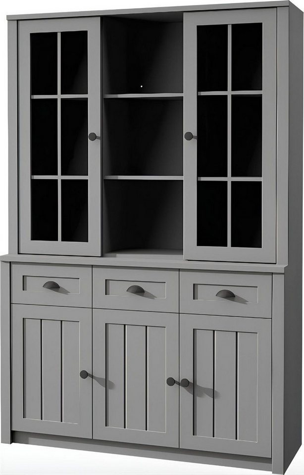 Xlmoebel Anrichte Schrank Buffet Aufsatz Konsole Regal Holz Kommode Anrichtung (1 St., Anrichte), Hergestellt in Europa von Xlmoebel