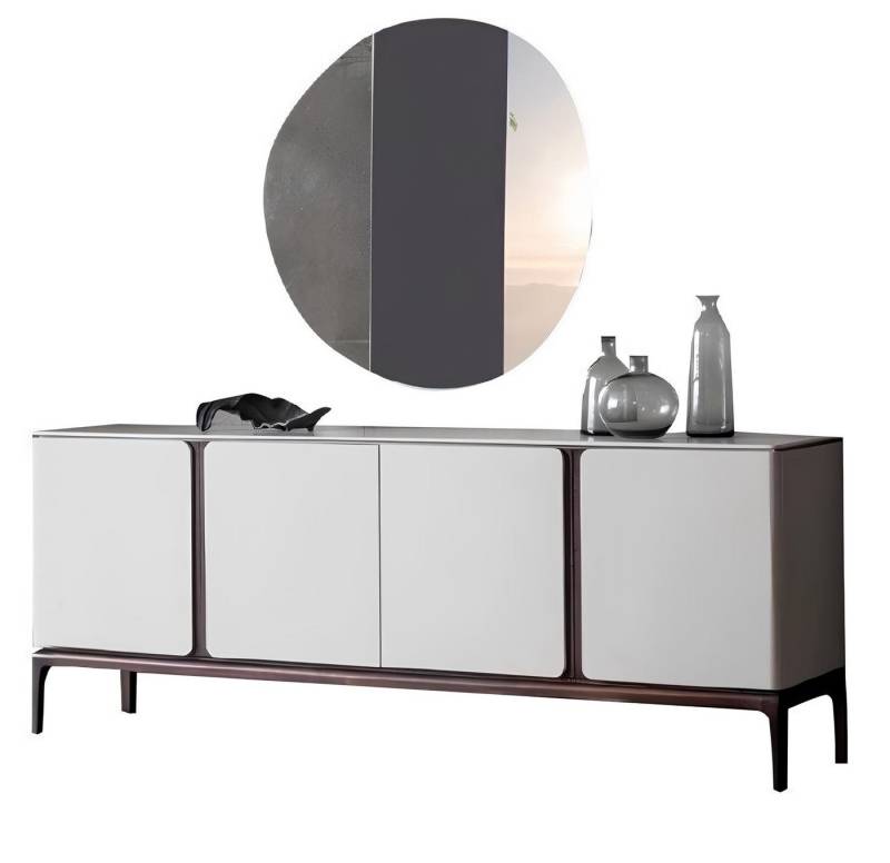 Xlmoebel Sideboard Wohnzimmer Anrichte Spiegel Luxus Gruppe Garnitur Set 2tlg neu grau (2 St., Anrichte + Spiegel), Hergestellt in Europa von Xlmoebel