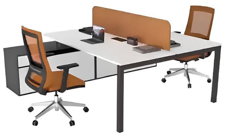 Xlmoebel Arbeitstisch Großer Arbeitsplatz Büroeinrichtung Arbeitszimmer Möbeldesign Luxus (1-St., Eckschreibtisch), Hergestellt in Europa von Xlmoebel