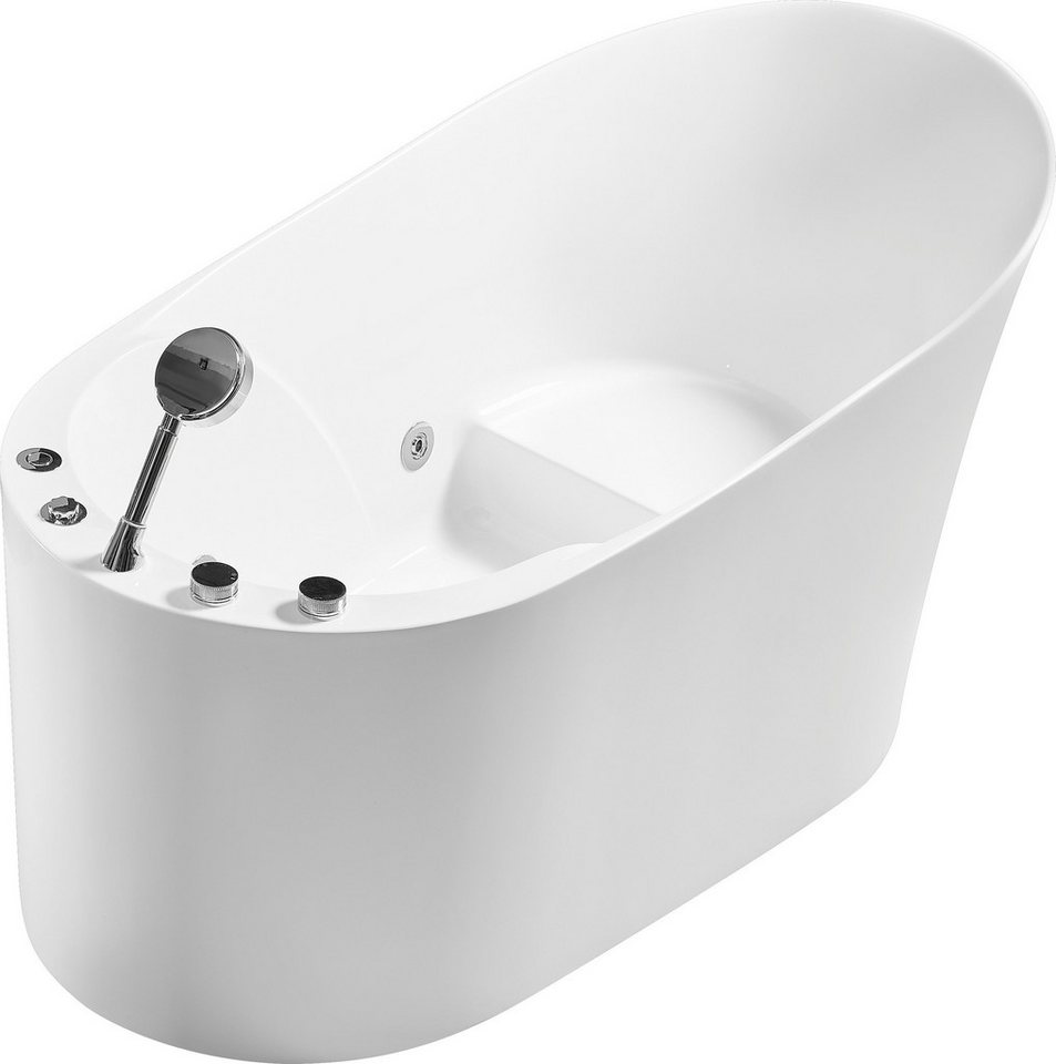 Xlmoebel Badewanne Oval Whirlpool Luftblasen Heim Spa Innenbadewanne Wirbelbad, (1-tlg), Hergestellt in Europa von Xlmoebel