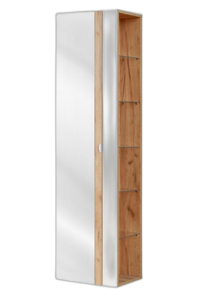 Xlmoebel Hochschrank Hochregal Badezimmer Schrank Badmöbel Rahmen Bad Spiegel (1-St., Schrank) Hergestellt in Europa von Xlmoebel