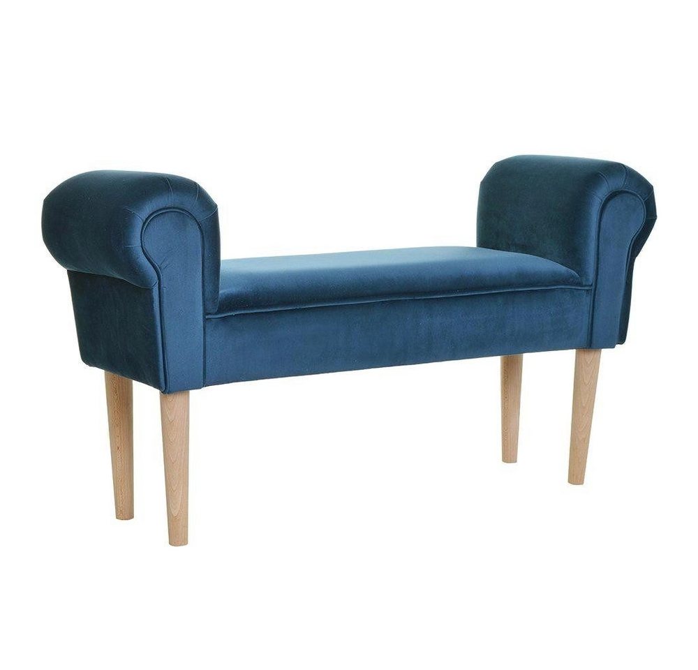 Xlmoebel Bank Modern Blau Bank Design Textil Luxus Rechteckig (1-St., Bank), Hergestellt in Europa von Xlmoebel