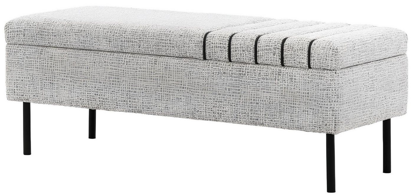 Xlmoebel Bank Neue Luxuriöse Schlafzimmer Sitzbank in modernem Grau mit Holzrahmen (Bank), Hergestellt in Europa von Xlmoebel