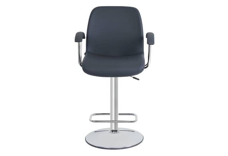 Xlmoebel Barhocker Stilvoller Luxus-Barhocker in modernem Grau mit Metallgestell, Hergestellt in Europa von Xlmoebel