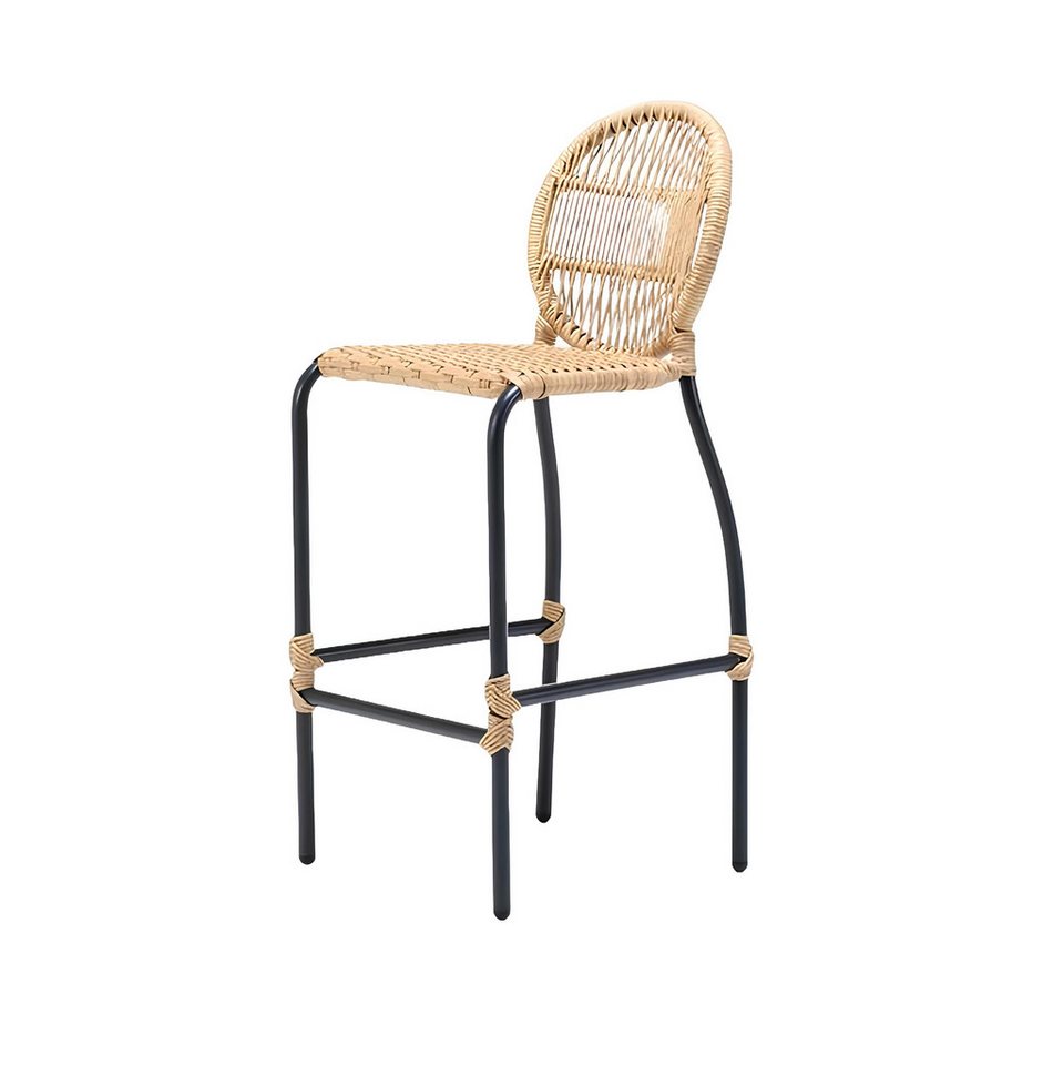 Xlmoebel Barhocker Zeitgemäßer Rattan Esszimmerhocker in Beige für die (Barhocker), Hergestellt in Europa von Xlmoebel