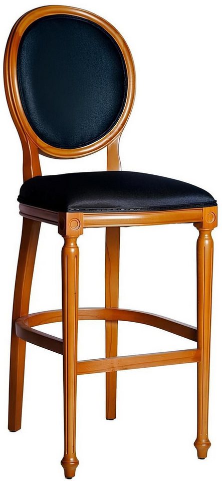 Xlmoebel Barhocker Zeitgemäßer Sitzmöbelentwurf in Schwarz mit Armlehnen für Esszimmer (Lehnstuhl), Hergestellt in Europa von Xlmoebel