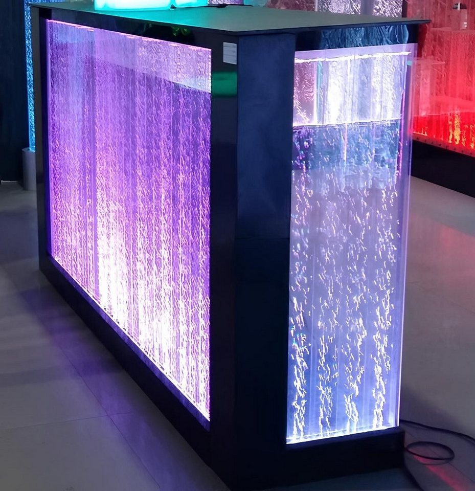 Xlmoebel Bartisch Beleuchteter Bar-Tisch mit LED-Regal und Wasserwand für die Bar-Theke. (Led Bar Tisch), Hergestellt in Europa von Xlmoebel