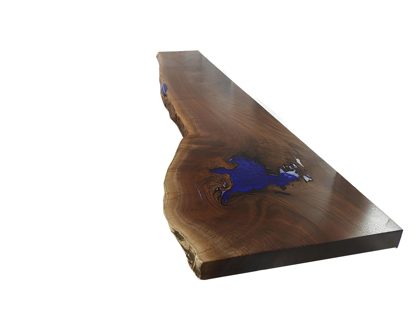 Xlmoebel Bartisch Epoxy-Theke Stehtisch aus Echtholz Massivholz Möbel Wasserfall Epoxy (Bartisch), Hergestellt in Europa von Xlmoebel