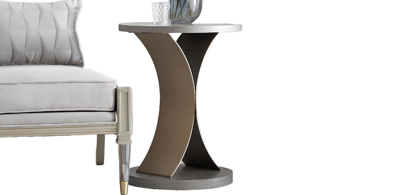 Xlmoebel Beistelltisch Moderne Beistelltische aus Edelstahl von Designer für das Wohnzimmer - (1-St., Beistelltisch), Hergestellt in Europa von Xlmoebel