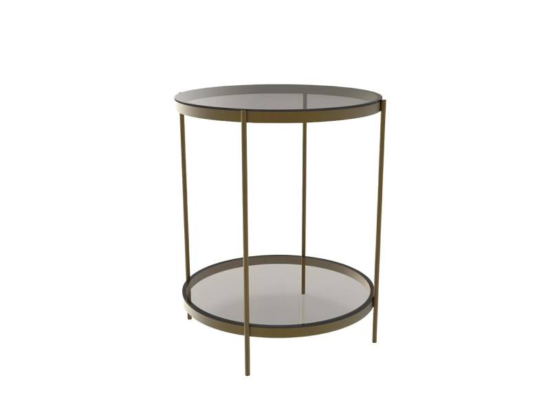 Xlmoebel Beistelltisch Neuer luxuriöser moderner Beistelltisch aus Glas in stilvollem Grau. (1-St., Beisteltisch), Hergestellt in Europa von Xlmoebel