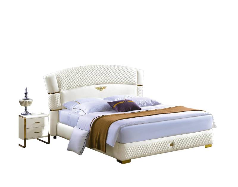 Xlmoebel Bett 3-teiliges Set mit luxuriösem Design und Holzbetten (3tlg. Schlafzimmer Set (Bett + 2xNachttisch), Hergestellt in Europa von Xlmoebel
