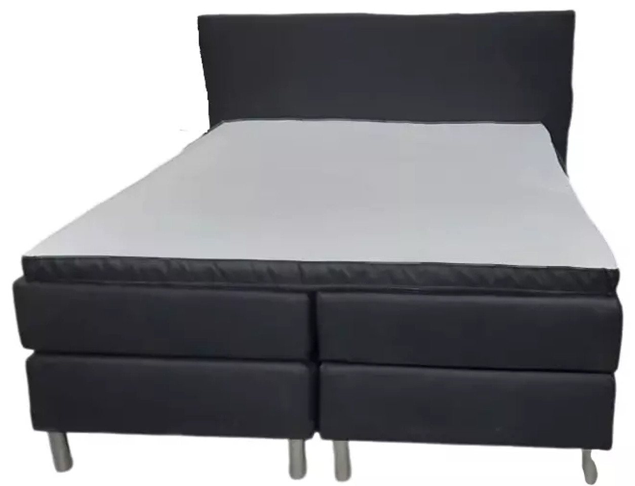 Xlmoebel Boxspringbett Bett Schwarz Schlafzimmermöbel Holzgestell Sofort (1-St., Bett), Made in Europa von Xlmoebel