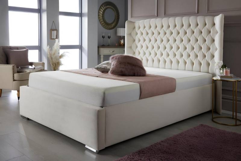 Xlmoebel Boxspringbett Chesterfield Schlafbett für Schlafzimmer mit englischem Design (Chesterfield Bett 4062292302305), Hergestellt in Europa von Xlmoebel