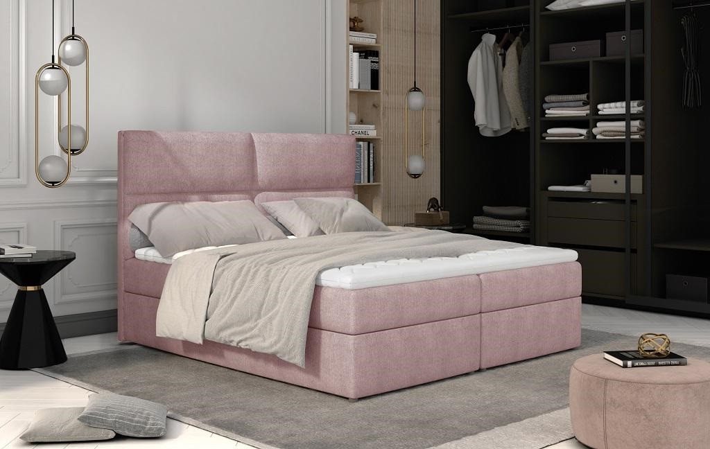 Xlmoebel Boxspringbett Designer Bett Chesterfield Gewebe Hotel Betten Doppelschlafzimmer (1-St., Boxspring Bett), Hergestellt in Europa von Xlmoebel
