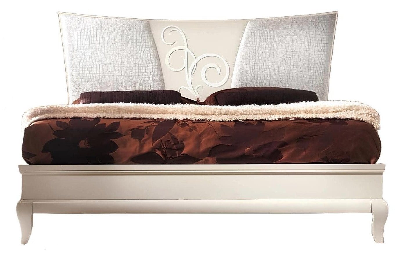 Xlmoebel Bett Doppelbett Holzgestell Modernes Design Hotel Schlafzimmer Möbelbett (Bett), Hergestellt in Italy von Xlmoebel