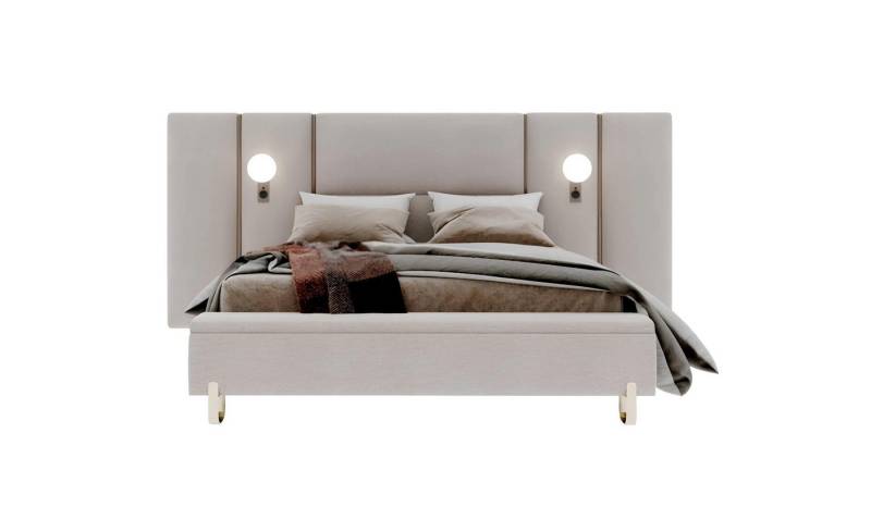 Xlmoebel Bett Doppelbett mit Stauraum und Sitzbank in 180 x 200 cm Größe. (Bett mit Bank), Hergestellt in Europa von Xlmoebel