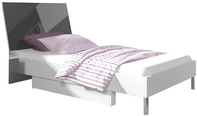 Xlmoebel Einzelbett Moderne Möbel für Kinder- oder Jugendzimmer in Grau aus Holz (1-tlg., Bett), Hergestellt in Europa von Xlmoebel