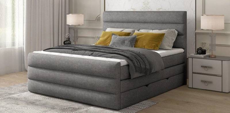 Xlmoebel Boxspringbett Elegante Boxspringbettgestaltung Hotelmöbel Doppelbett, Hergestellt in Europa Xlmoebel Boxspringbett Elegante Boxspringbettgestaltung Hotelmöbel Doppelbett, Hergestellt in Europa von Xlmoebel