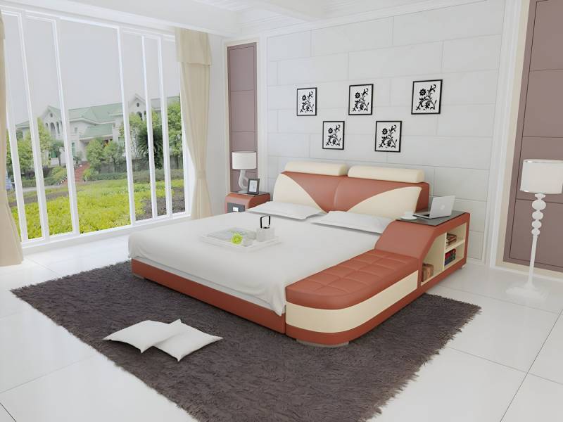 Xlmoebel Polsterbett Hochwertiges Bett mit Polsterung und luxuriösem Design, Doppelbett (Bett LB8817), Hergestellt in Europa von Xlmoebel