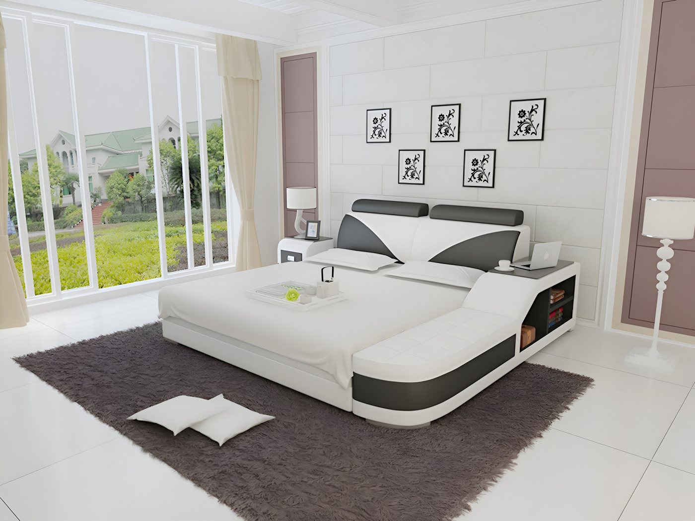 Xlmoebel Polsterbett Hochwertiges Bett mit Polsterung und luxuriösem Design, Doppelbett (Bett LB8817), Hergestellt in Europa von Xlmoebel