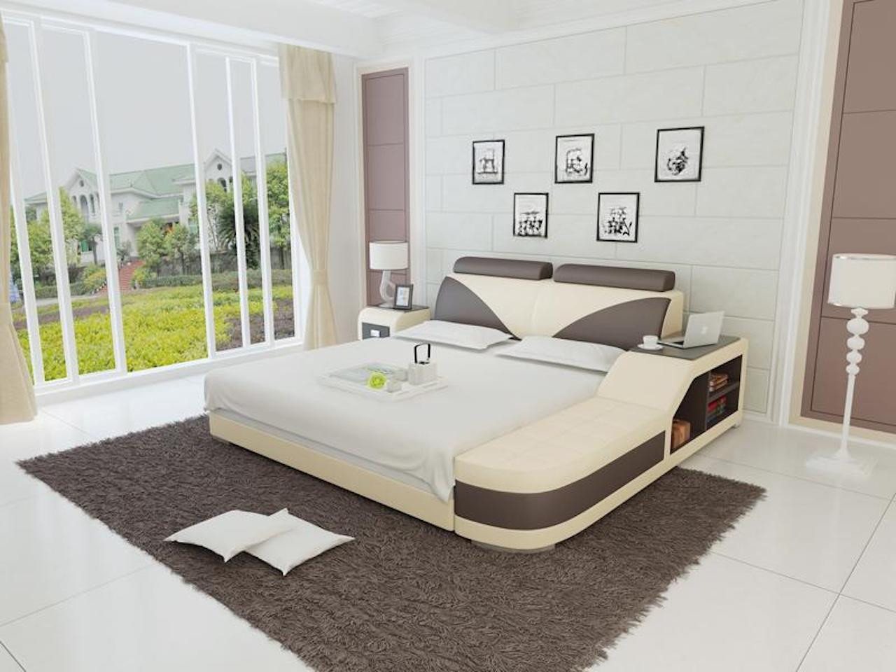 Xlmoebel Bett Hochwertiges Bett mit Polsterung und luxuriösem Design, Doppelbett (Bett LB8817), Hergestellt in Europa von Xlmoebel