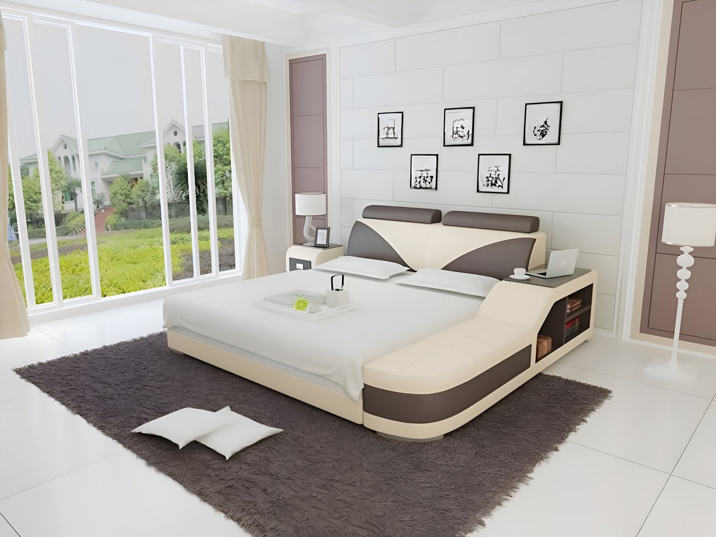 Xlmoebel Polsterbett Hochwertiges Bett mit Polsterung und luxuriösem Design, Doppelbett (Bett LB8817), Hergestellt in Europa von Xlmoebel