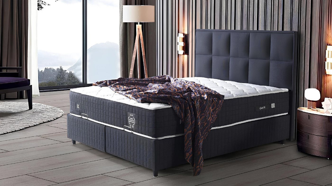 Xlmoebel Boxspringbett Hochwertiges Doppelbett aus Holz Designer Schlafzimmermöbel (Bett), Hergestellt in Europa von Xlmoebel