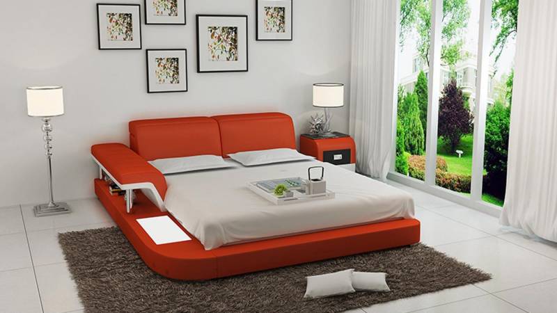 Xlmoebel Bett Hochwertiges Doppelbett mit Polsterung und luxuriösem Design (Bett LB8806), Hergestellt in Europa von Xlmoebel