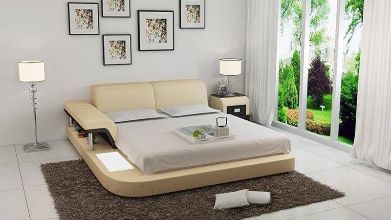 Xlmoebel Bett Hochwertiges Doppelbett mit Polsterung und luxuriösem Design (Bett LB8806), Hergestellt in Europa von Xlmoebel