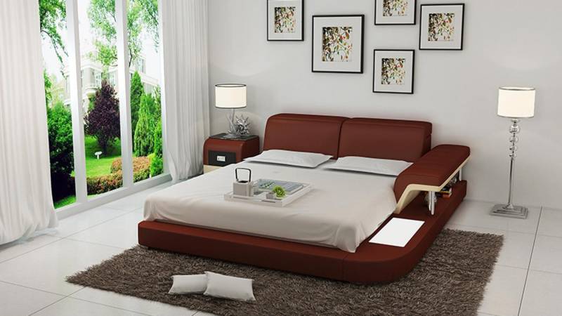 Xlmoebel Polsterbett Hochwertiges Doppelbett mit Polsterung und luxuriösem Design (Bett LB8806), Hergestellt in Europa von Xlmoebel