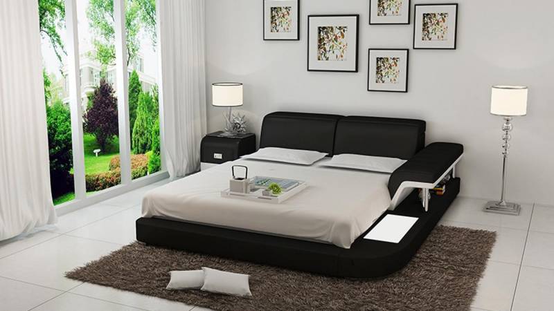 Xlmoebel Polsterbett Hochwertiges Doppelbett mit Polsterung und luxuriösem Design (Bett LB8806), Hergestellt in Europa von Xlmoebel