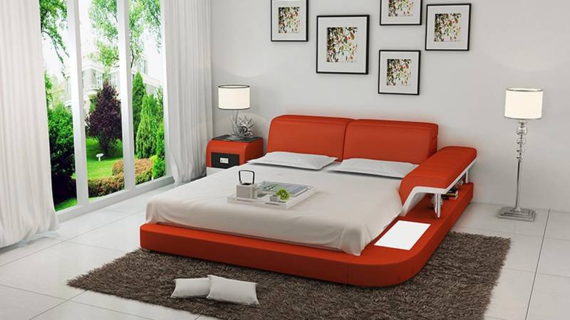 Xlmoebel Polsterbett Hochwertiges Doppelbett mit Polsterung und luxuriösem Design (Bett LB8806), Hergestellt in Europa von Xlmoebel