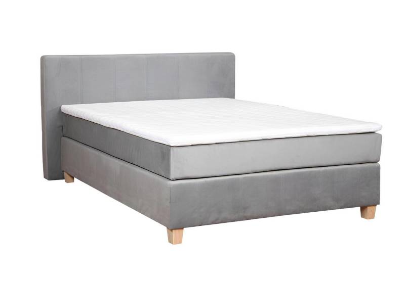 Xlmoebel Bett Hotel Doppelbett mit Boxspring-Funktion, Komplettset mit Topper (Bett), Hergestellt in Europa von Xlmoebel