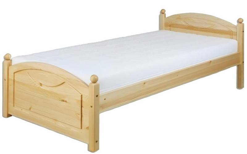 Xlmoebel Bett Jugendbett aus massiver Kiefer in 100 x 200 cm mit Holzrahmen (Bett), Hergestellt in Europa von Xlmoebel